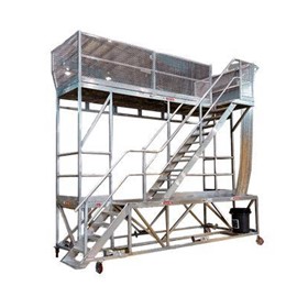 Mobile Access Platform | Dual Level Train Platform for Maintenance