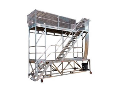 Mobile Access Platform | Dual Level Train Platform for Maintenance