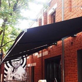Commercial Umbrellas | Folding Arm Awnings