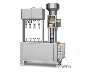 Semi automatic Monoblock Gravity Filler (4 valves)