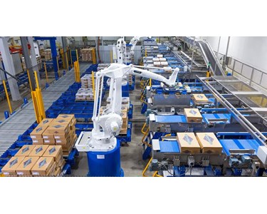 MHM Automation Robotic Palletising System