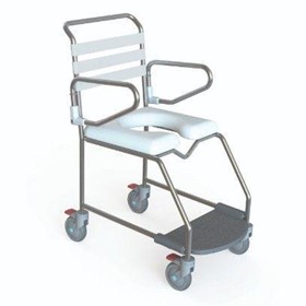 Mobile Shower Commode | Weight Bearing Footplate KA113S