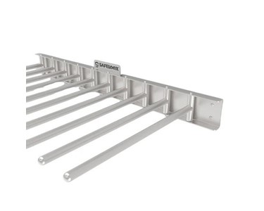 Wall-Mounted Swivel Apron Rack for 10 Tops & Skirts