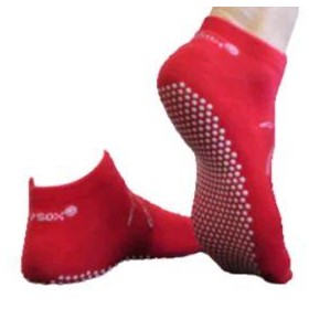 Non Slip Socks | Red Grip Sox Anklet Size 6-11 (M)