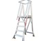 SafeSmart Access - Ladder | Aluminium Spring Wheeled  - Folding Order Picker