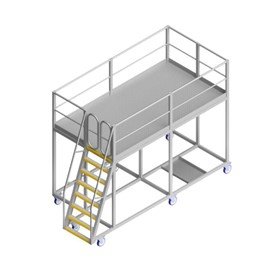 Fixed Plant Access Platform | Train Loadout End Access Platform – Anti-Slip