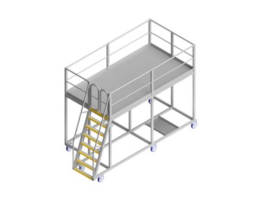 OEM Group - Fixed Plant Access Platform | Train Loadout End Access Platform – Anti-Slip