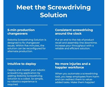 The Robotiq Screwdriving Solution - Screwdriving Solution