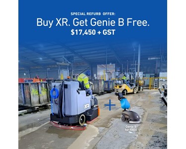 Conquest Industrial - Used XR Sweeper with Free Genie B – Limited Offer - Conquest Refurb