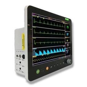 15" Veterinary Multi-parameter Monitor with ECG SpO2 NIBP TEMP ETCO2