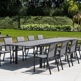 Mona Ceramic Extension Table With Sevilla Chairs 