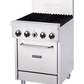 Mercury M24S-4F Gas 4 Burner Cooktop W/ Oven