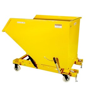 Tipping Waste Bin 1000 PC with reinforced bottom.