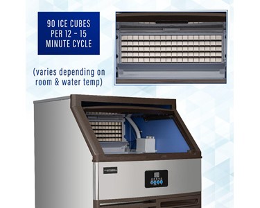 Aus Kitchen Pro - Commercial Ice Maker 95KG - Stainless Steel Ice Machine