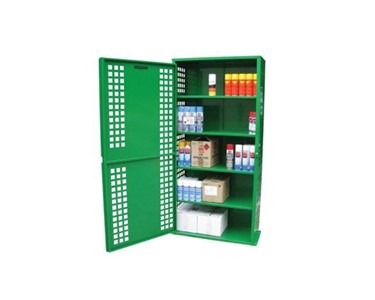 Justrite - Paint Spray Can Aerosol Storage Cage 216 Can Capacity Tall Green