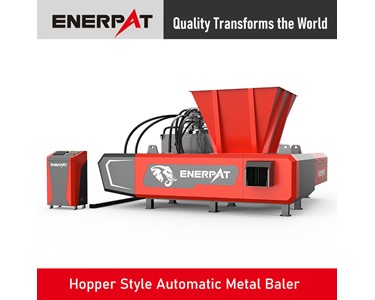 Enerpat - Hopper Style Automatic Metal Baler | Fast Pressing Baler