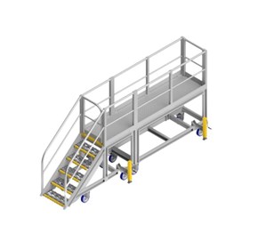 Fixed Plant Access Platform | Train Loadout Side Entry Platform – Anti-Slip