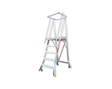 Order Picker Ladder | Wheeled Chassis | 210164