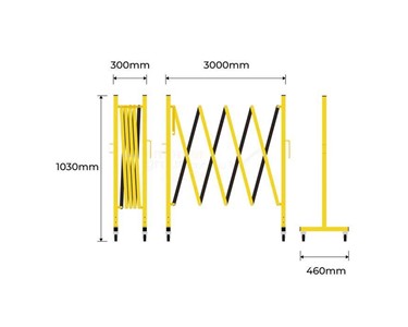 Enforcer Group - Expandable Safety Barrier Steel | ESB-3000-SW-Y