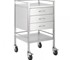 Select Patient Care - Instrument Trolley | Stainless Three Drawer Trolley