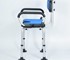 Shower Chair With Padded Soft Seat & Backrest 136kg Black