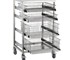 Select Patient Care - Hospital Stainless Sliding Basket Trolley