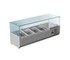 FED-X - Flat Glass Salad Bench | XVRX1200/380