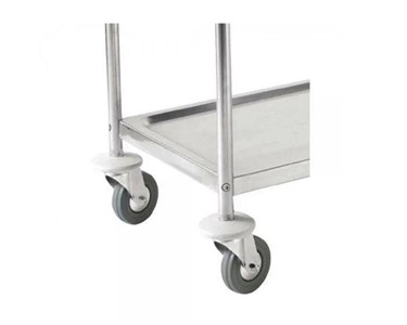 Vogue - Stainless Steel Trolley Cart 2 Tier - Large | F998