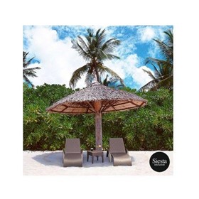 Fiji Sunlounger/Tequila Side Table 3 Pc Package - Anthracite