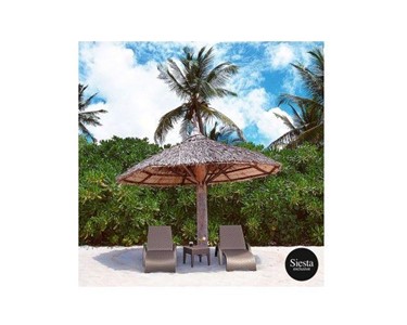 Siesta Spain - Fiji Sunlounger/Tequila Side Table 3 Pc Package - Anthracite