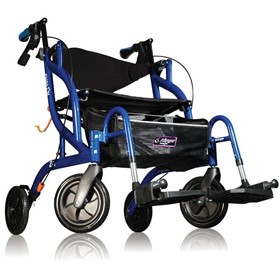 Folding Wheelie Walker Rollator Transport | Airgo Fusion Side 2 in 1