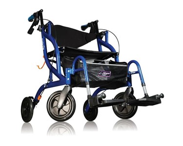 Folding Wheelie Walker Rollator Transport | Airgo Fusion Side 2 in 1