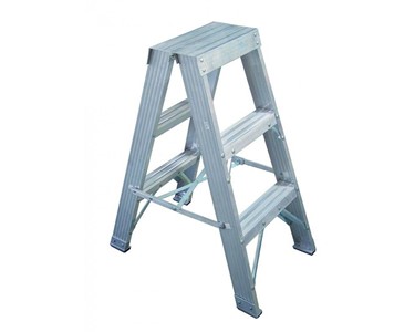 Aluminium Double Sided Step Ladder 120 kg 4ft 1.2m | CLIMBMAX