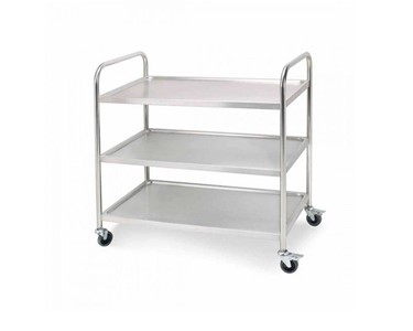 Vogue - Stainless Steel Trolley Cart 3 Tier - Small | F993