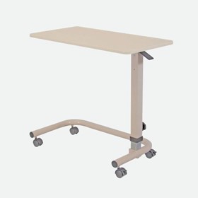 Overbed Table - Thermoform Recessed Top - Cream