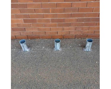 Bollard Base Only 90mm Surface Mounted Removable | B90-SM-REM-BASE