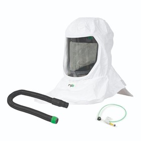 T-Link Bump Cap Respirator for Supplied Air c/w Tychem 2000 Hood