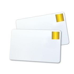 PVC Cards, Blank White, Gold Seal, Holopatch