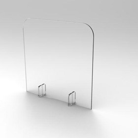 Sneeze Guard | Table Shield (H)600mm x (W)600mm – 3mm Acrylic – 2 Legs