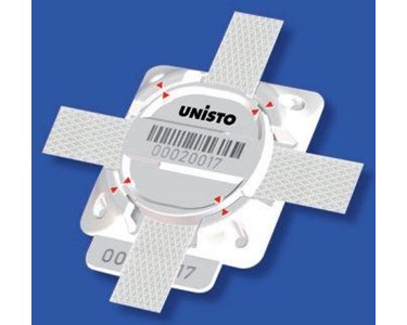 Security Labels 0,8 mm maxi thickness | Unisto Straplock Seal F-7115