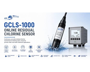 APS Technology Australia - GCLS-1000 Online Residual Chlorine Sensor