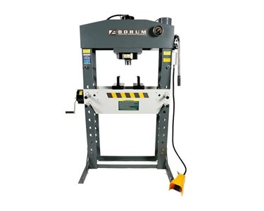 Borum - Hydraulic Press | Industrial Air/Hydraulic Workshop Press, 75-Tonne