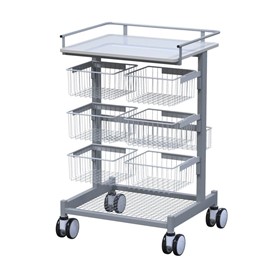 Theatre Supply Storage Cart | Basket  Panel Trolley