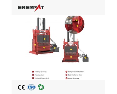 Enerpat - Industrial Scrap Tyre Baler Machine | Up to 1–1.2 T/H