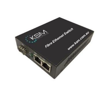 KSM | Fibre Ethernet Switch | 1-8 Port Fibre to 2-8 Port Ethernet