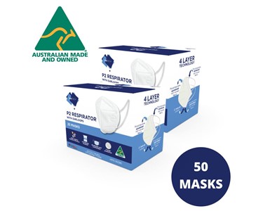 PPE Tech - P2 Respirator Face Masks with Earloops (50 Pack) N95 KN95 FFP2