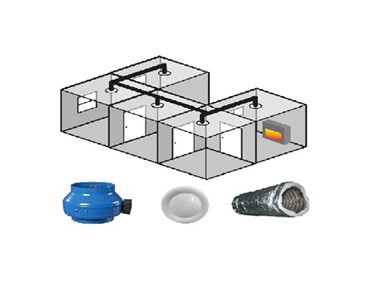 Heat Transfer Kit | 1-4 Room Centrifugal VKM Kit (24m Duct)