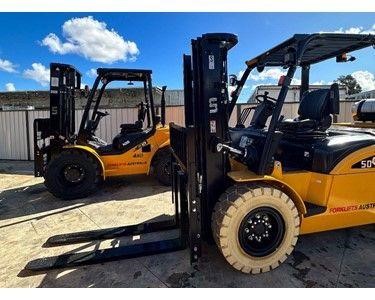 UN Forklift - Forklift for Hire | 5T Diesel Forklifts Duplex | FD50T-3F450SSFP 4.0m 