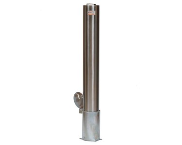 Bollard Premium Removable PadLock 140mm In Ground | BP140-IG-REM-PL-SS