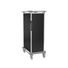 Banquet Cart | Thermobox Heated | With Central Brake | Black 17 X 2/1G